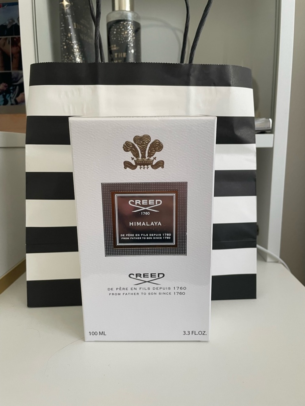 Sephora Gift Bag with Black and White Stripes